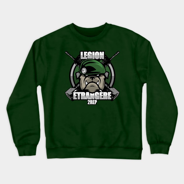 Légion Étrangère 2 REP (French Foreign Legion Paratrooper) Crewneck Sweatshirt by TCP